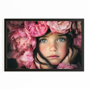 Peony Girl Wall Art Photography