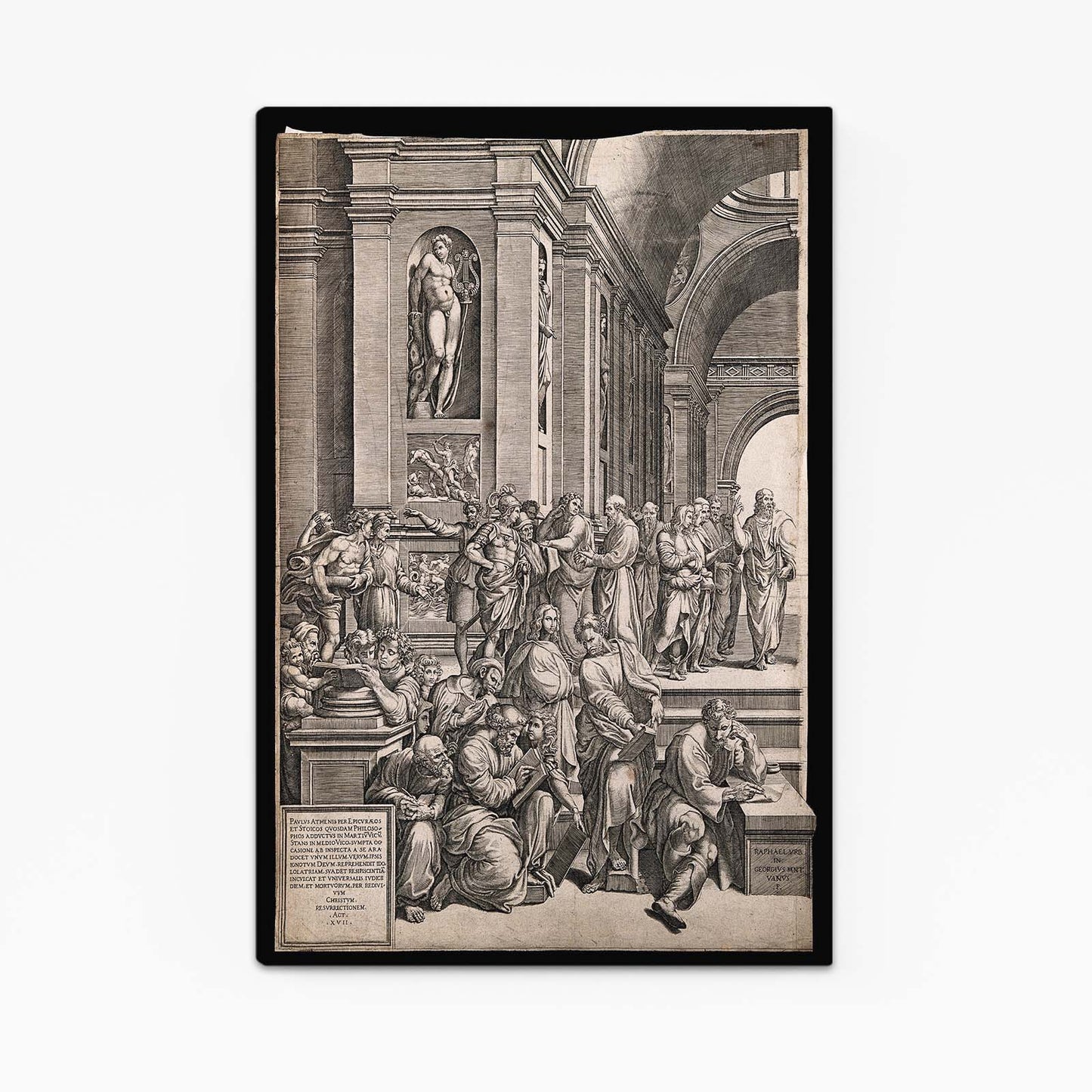 Perspective Hall Engraving Da Vinci Wall Art – perspective hall engraving da vinci canvas print