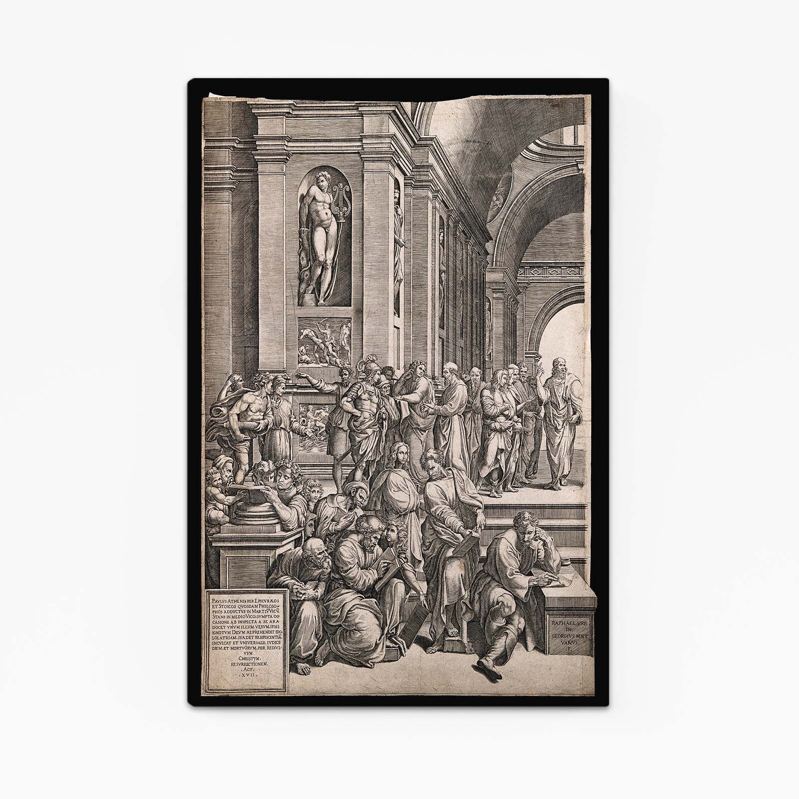 Perspective Hall Engraving Da Vinci Wall Art – perspective hall engraving da vinci canvas print