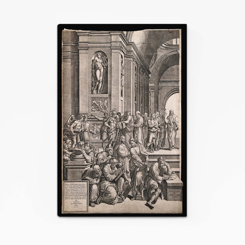 Perspective Hall Engraving Da Vinci Wall Art – perspective hall engraving da vinci canvas print