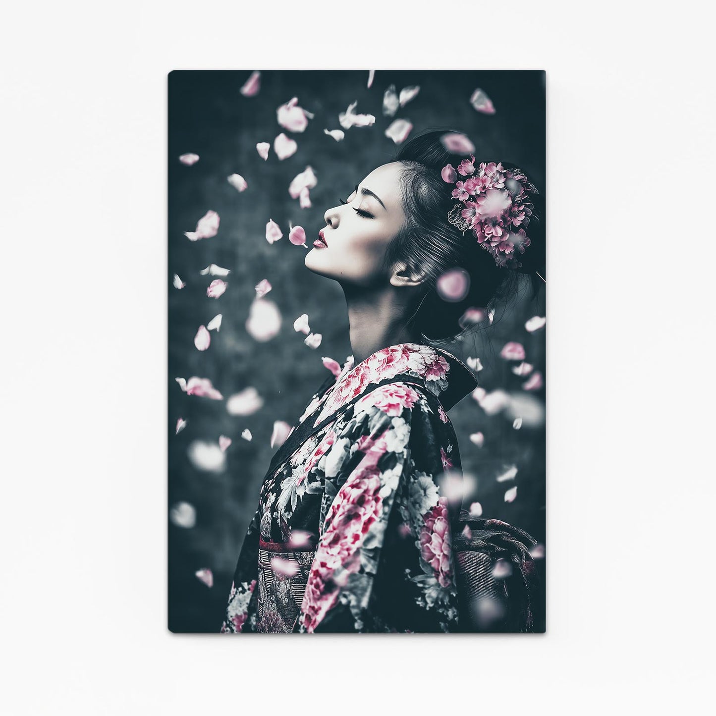 Petal Rain Geisha Cherry Blossom Canvas Art – petal rain geisha cherry blossom canvas print
