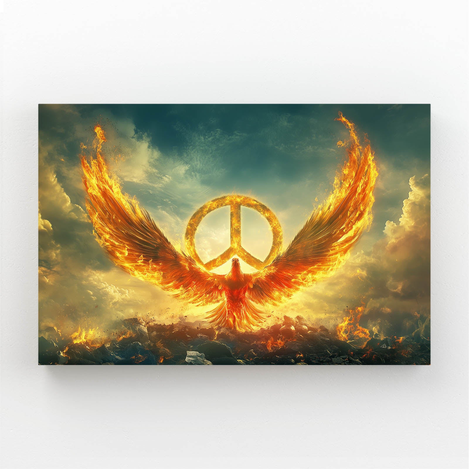 Phoenix Of Peace Canvas Art – phoenix of peace peace canvas print