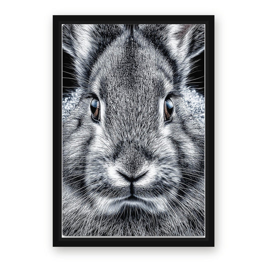 Photography Bunny Prints – with Premium Black wood frame