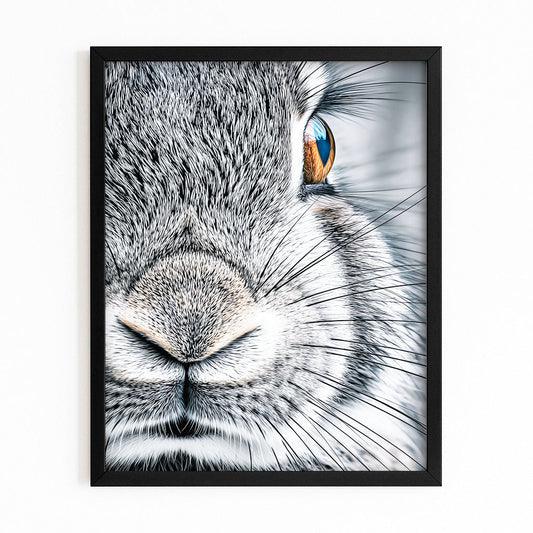 Photography Bunny Wall Art – canvas print on white background