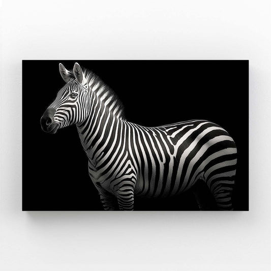 Photography Zebra Wall Art – styled in a furnished interior