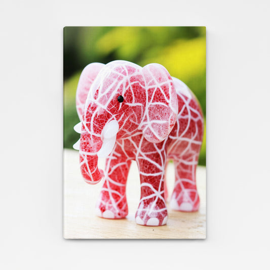 Pink Porcelain Elephant Art