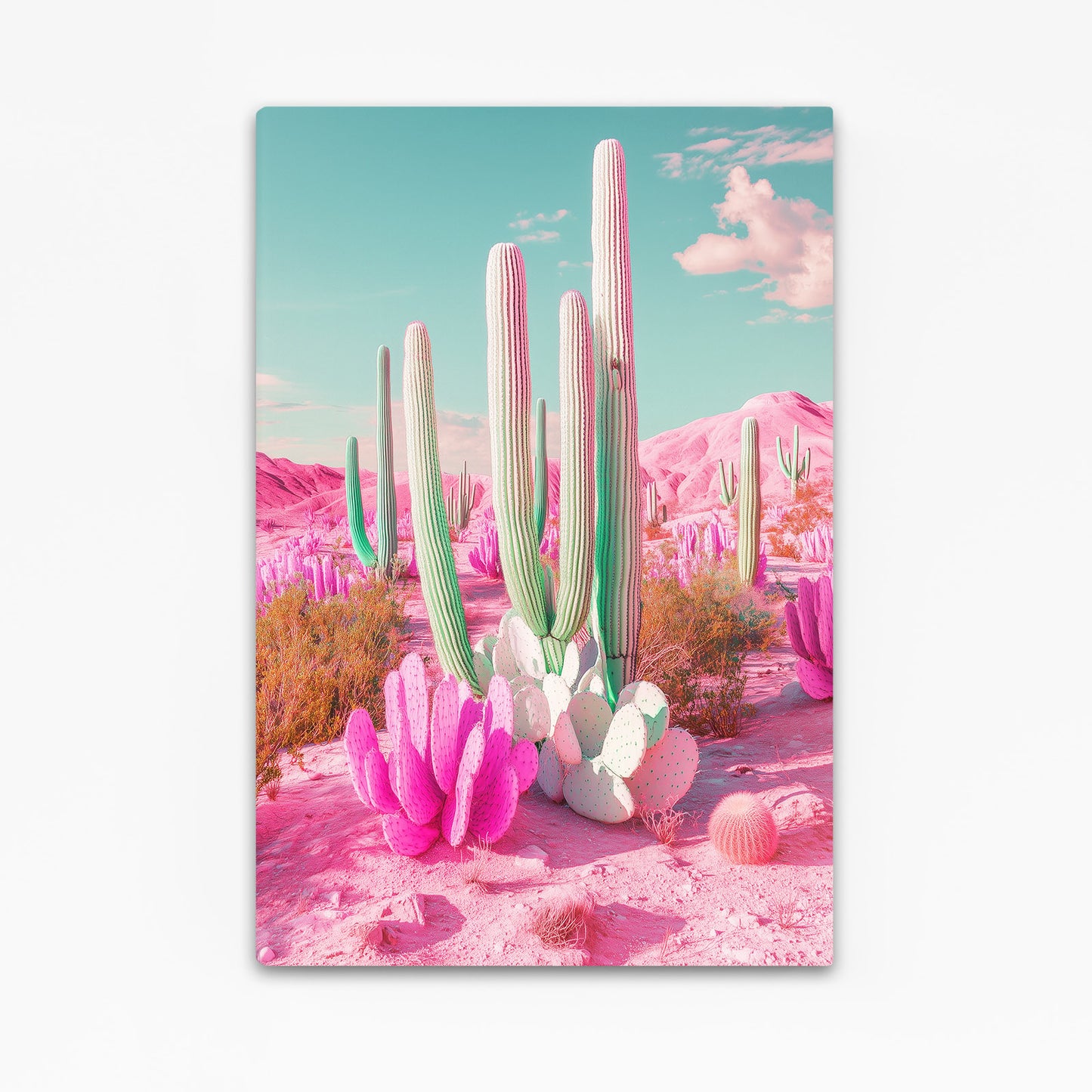 Pink Sand Dreamscape Cactus Prints – pink sand dreamscape cactus canvas print
