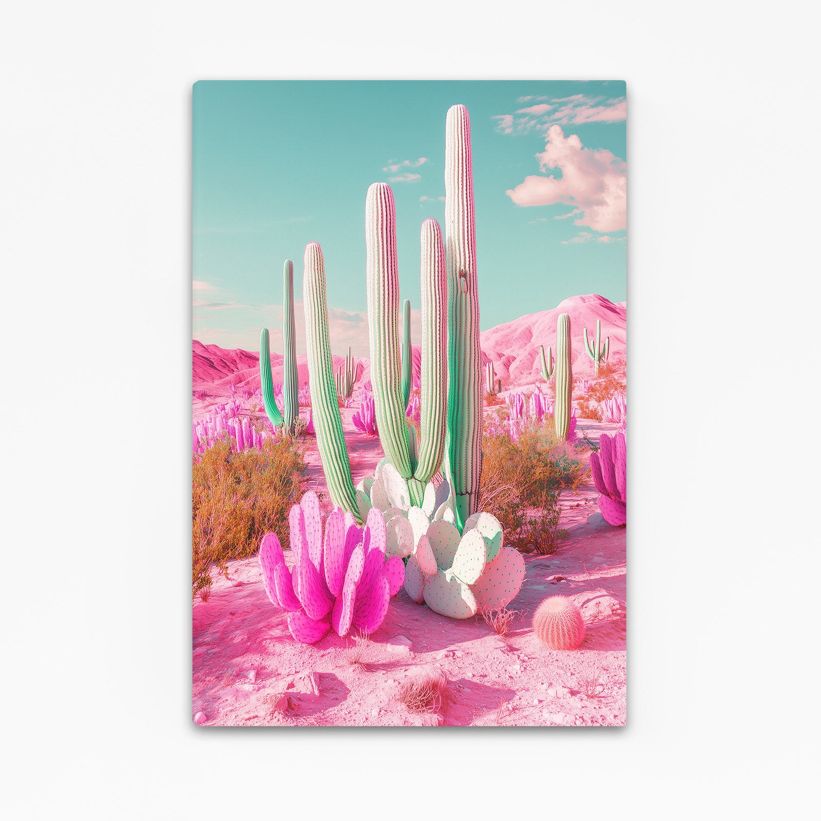 Pink Sand Dreamscape Cactus Prints – pink sand dreamscape cactus canvas print