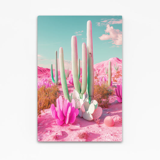 Pink Sand Dreamscape Cactus Prints – pink sand dreamscape cactus canvas print
