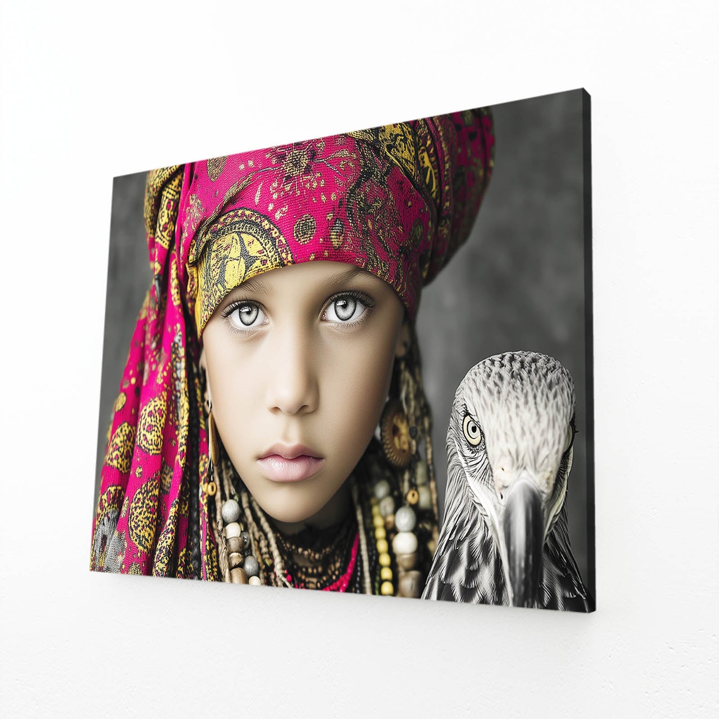 Pink Scarf Photography Wall Decor – canvas print, view 2