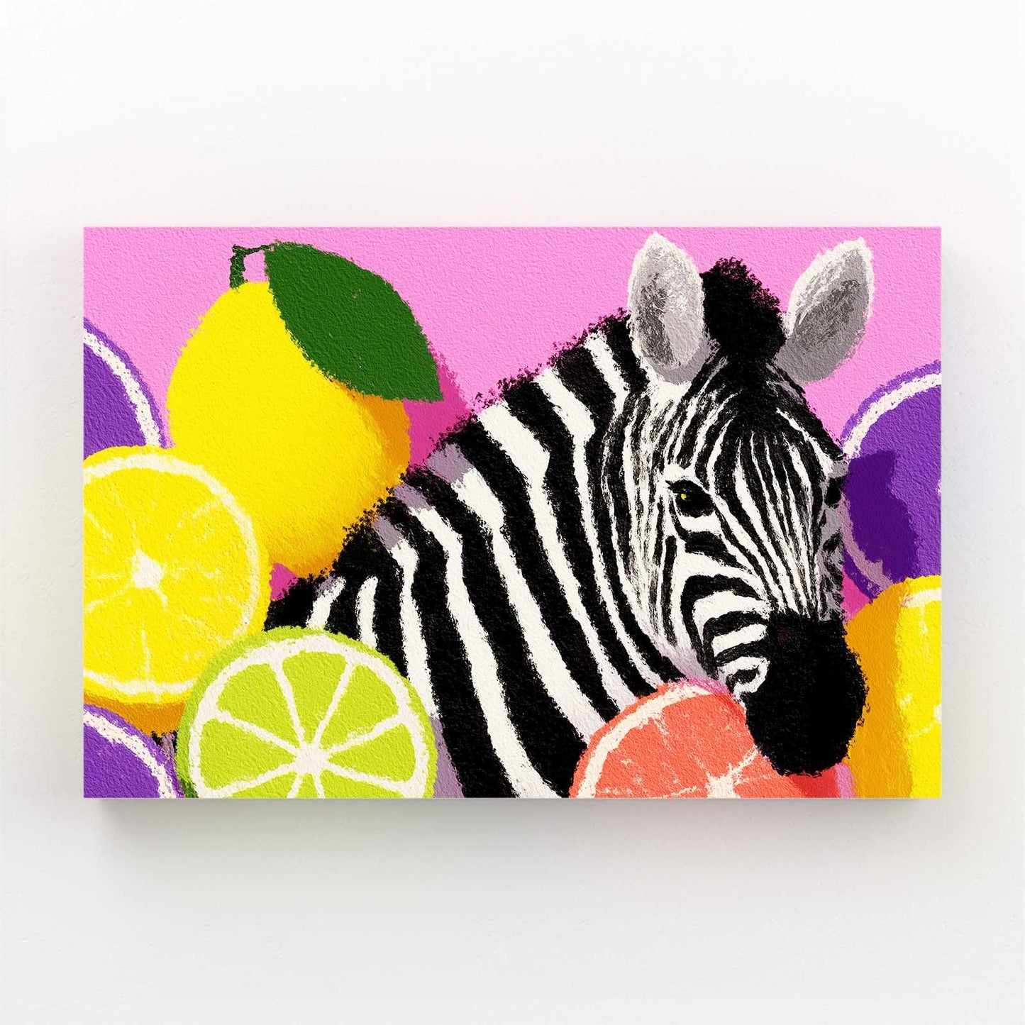 Pink Zebra Prints – pink canvas print