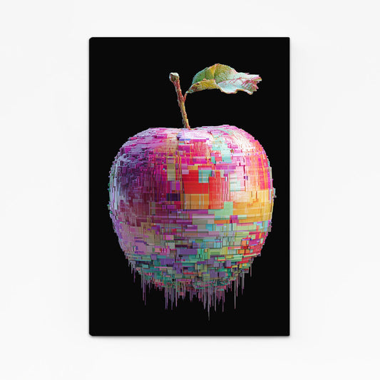 Pixel Mosaic Apple Prints – pixel mosaic apple canvas print