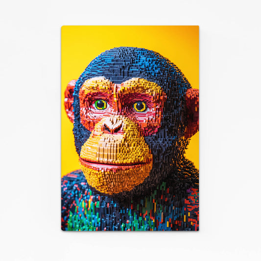 Pixel Mosaic Portrait Monkey Canvas – pixel mosaic portrait monkey canvas print