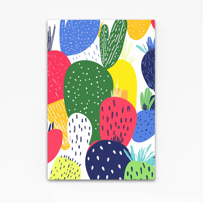 Playful Flat Pattern Cactus Prints – playful flat pattern cactus canvas print
