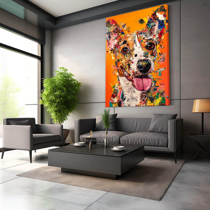 Pop Art Dog Painting