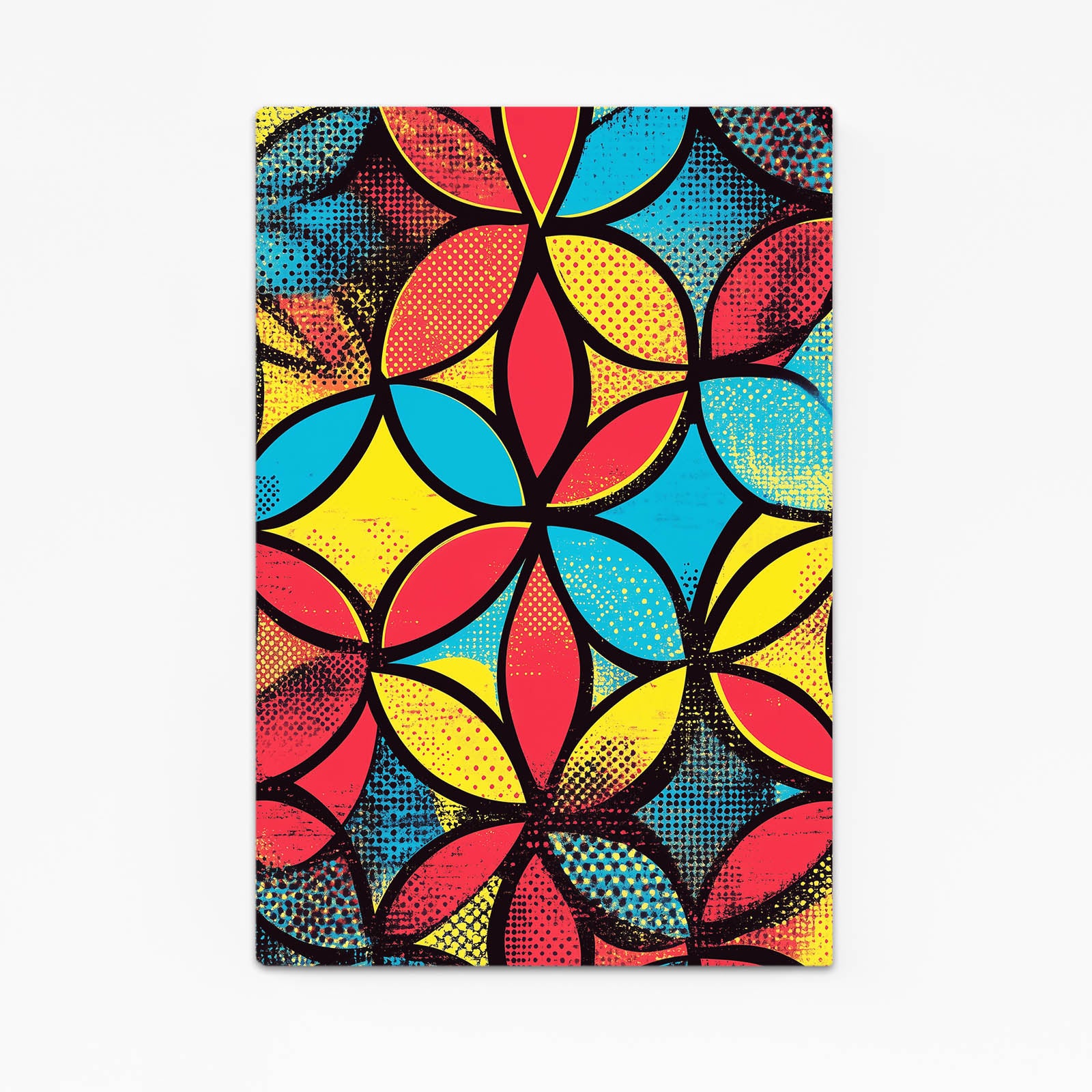 Pop Art Geometry Flower Of Life Wall Decor – pop art geometry flower of life canvas print