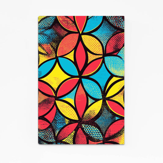 Pop Art Geometry Flower Of Life Wall Decor – pop art geometry flower of life canvas print