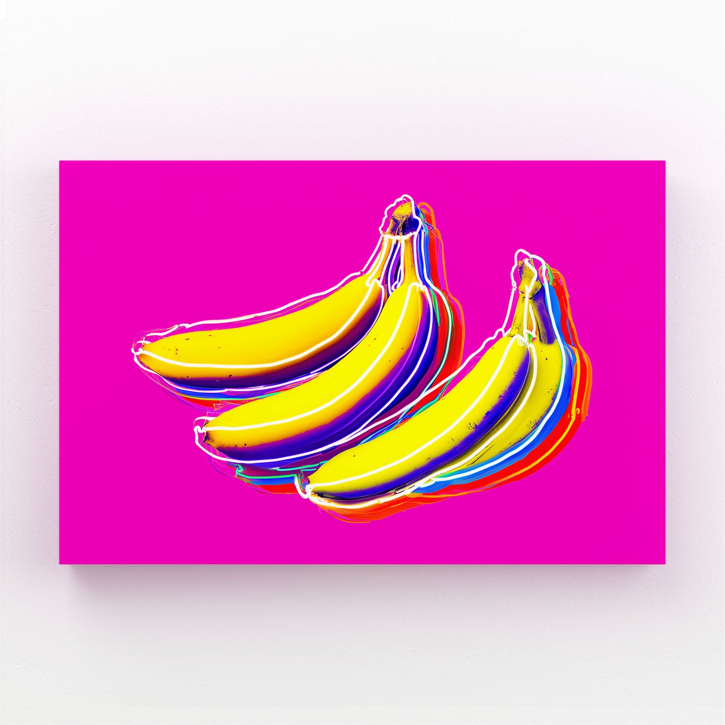 Pop Banana Magenta Fruit Wall Decor – pop banana magenta fruit canvas print