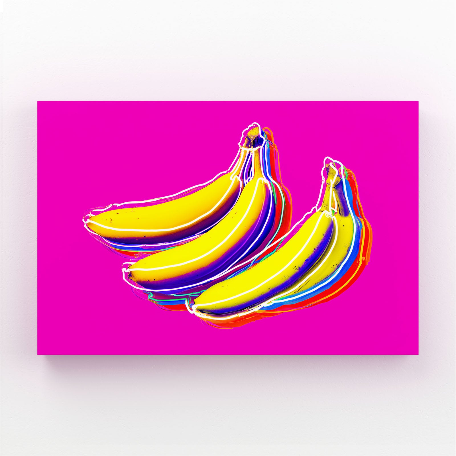 Pop Banana Magenta Fruit Wall Decor – pop banana magenta fruit canvas print