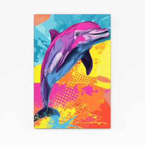 Pop Burst Dolphin Wall Art