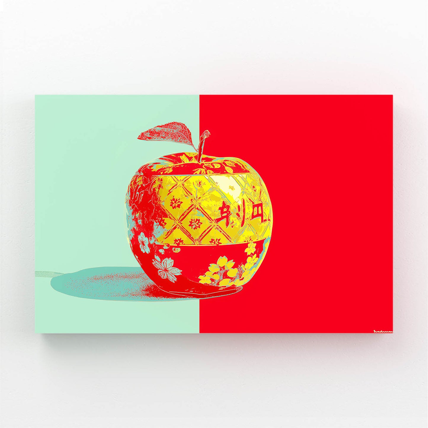 Pop Duotone Apple Canvas – pop duotone apple canvas print