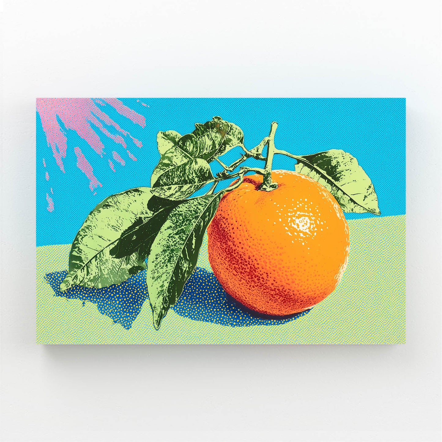 Pop Halftone Orange Fruit Canvas Art – pop halftone orange fruit canvas print