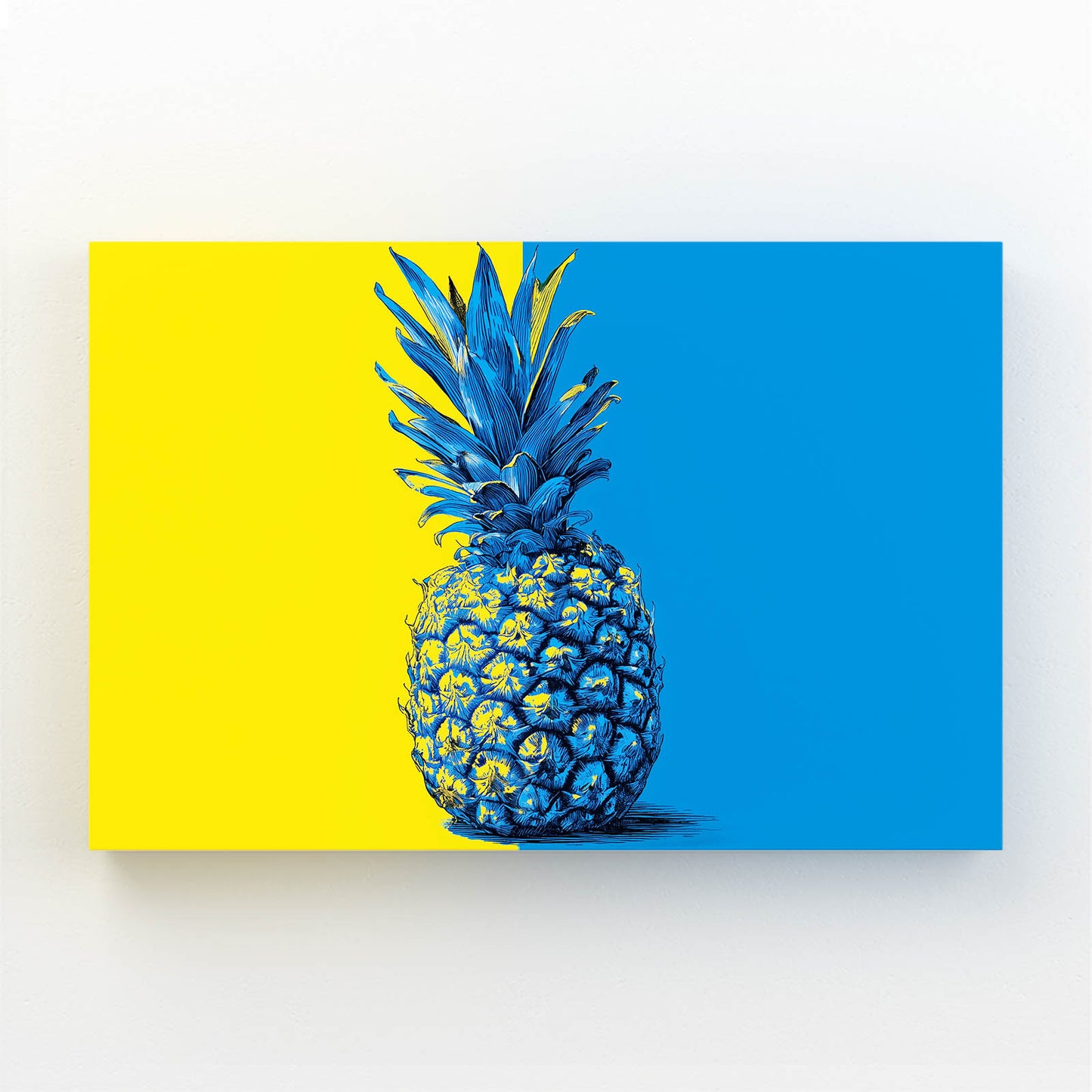 Pop Split Pineapple Fruit Wall Decor – pop split pineapple fruit canvas print