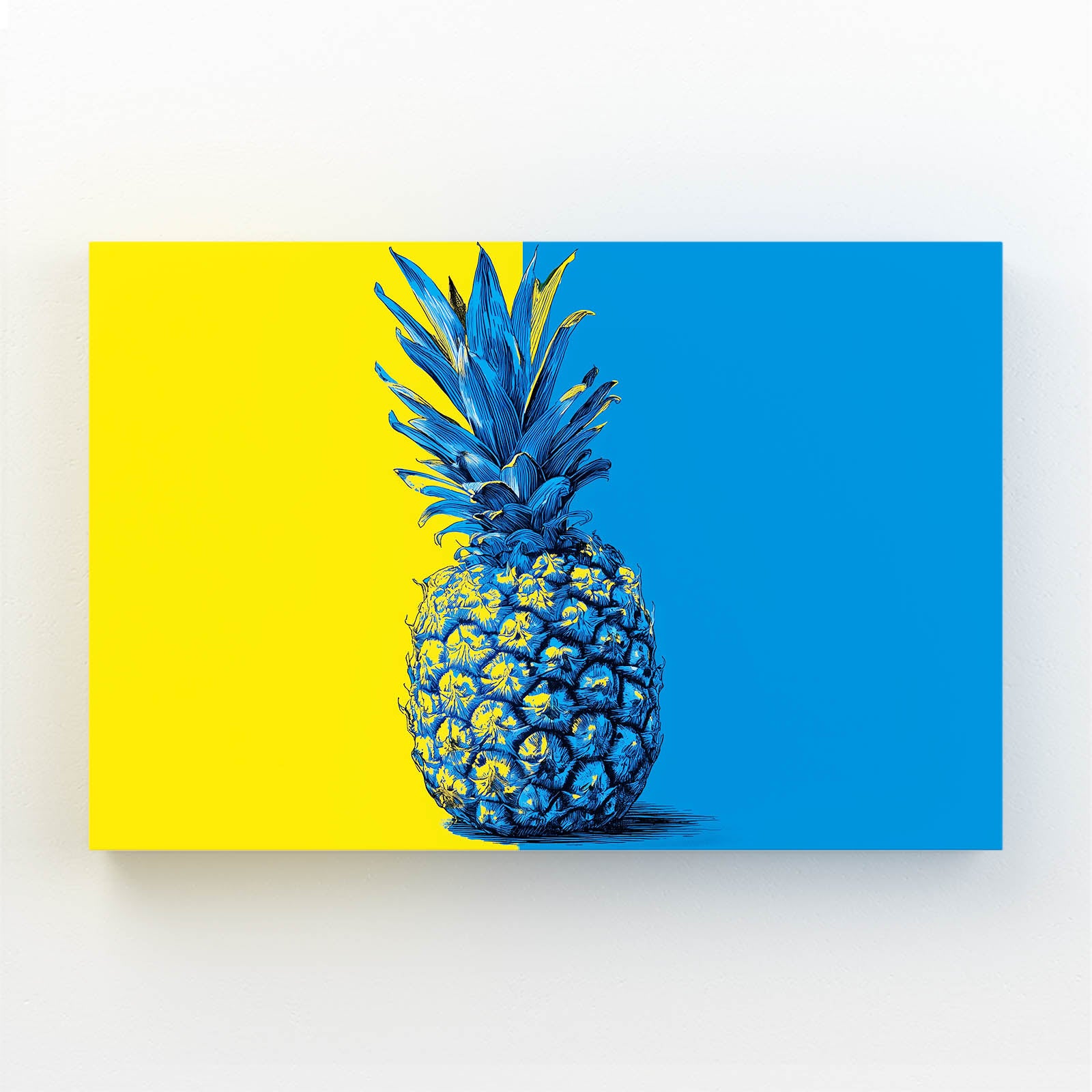 Pop Split Pineapple Fruit Wall Decor – pop split pineapple fruit canvas print