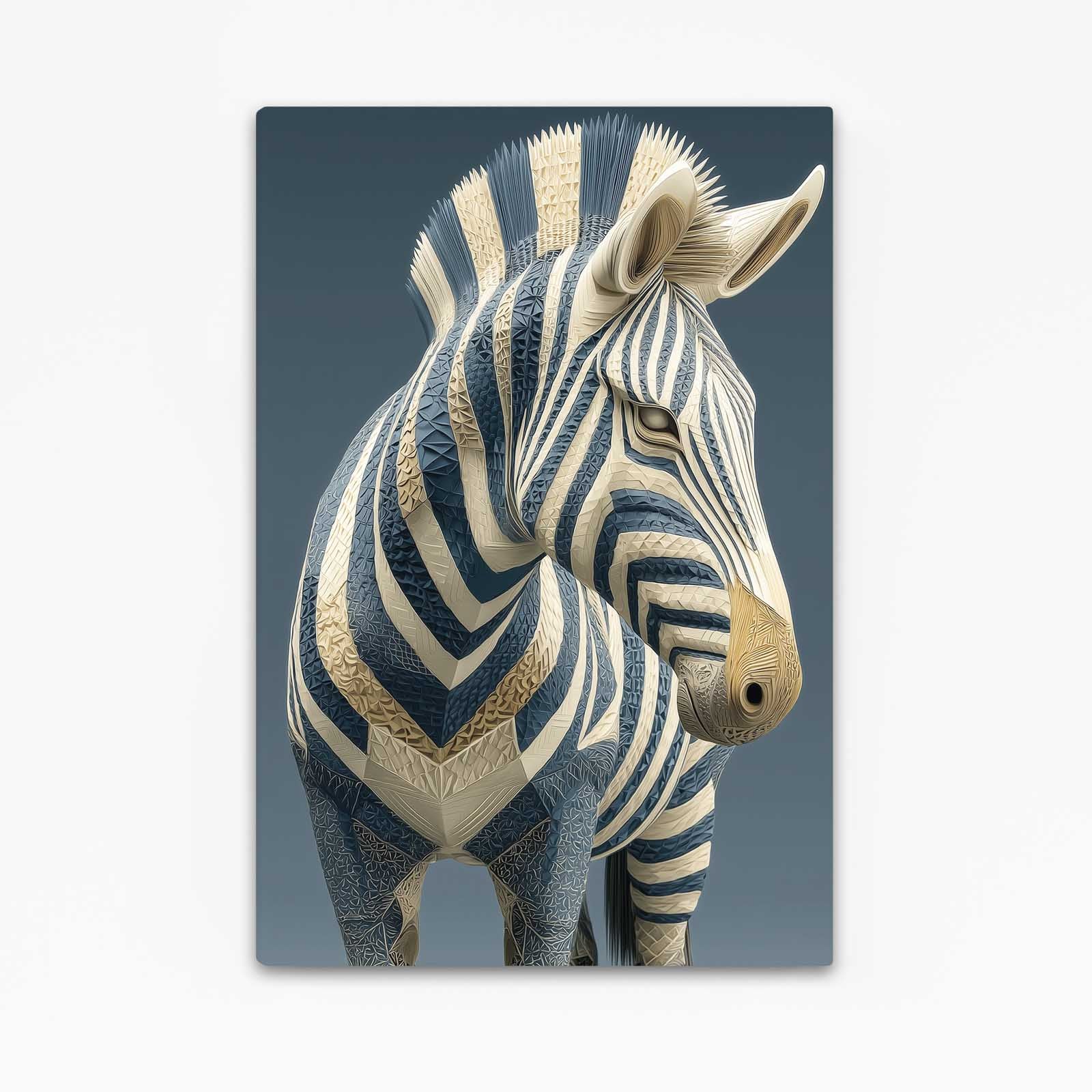 Portrait Zebra Artwork – portrait canvas print
