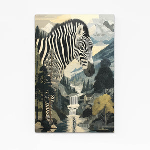 Portrait Zebra Canvas Art