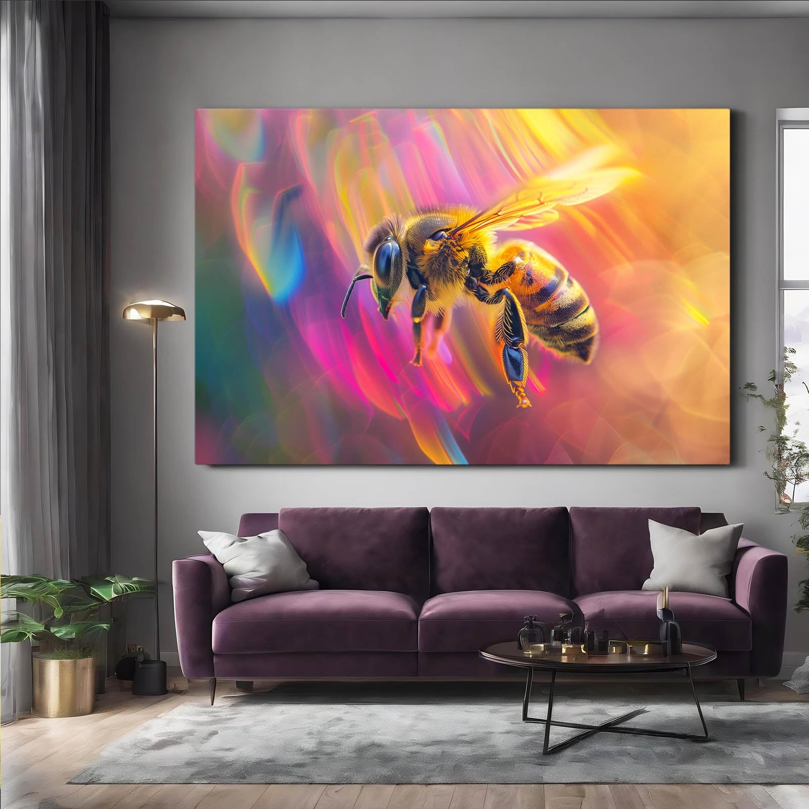 Prismatic Bee Art