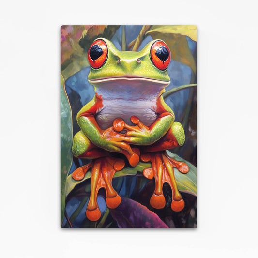 Purple Leaf Treefrog Frog Canvas – purple leaf treefrog frog canvas print