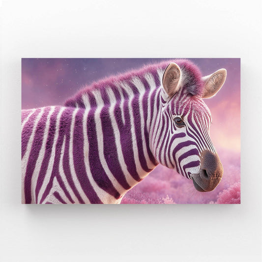 Purple Zebra Art – purple canvas print