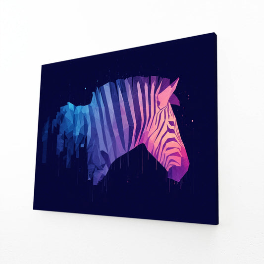 Purple Zebra Artwork – purple canvas print