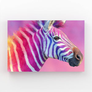 Purple Zebra Canvas