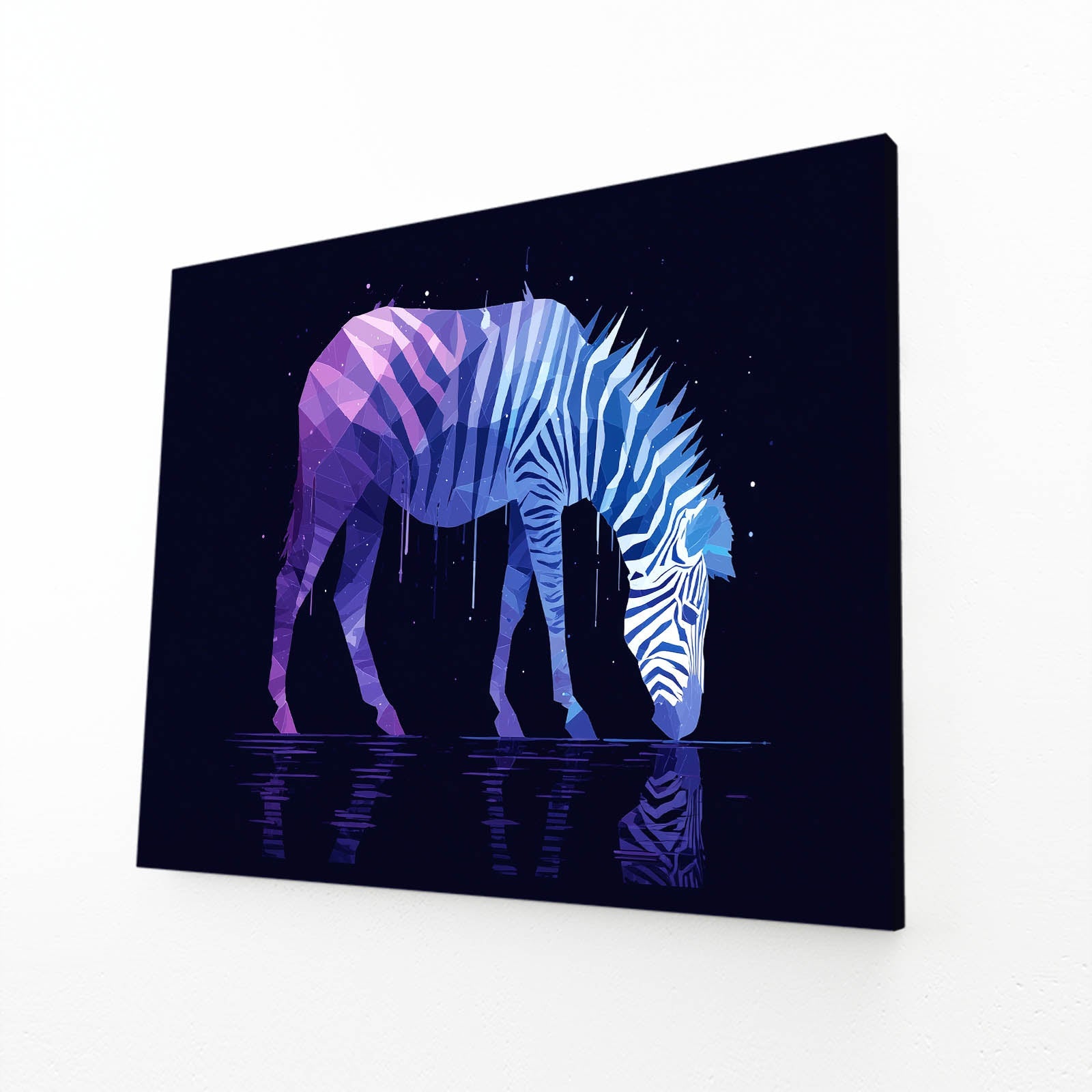 Purple Zebra Wall Art – purple canvas print
