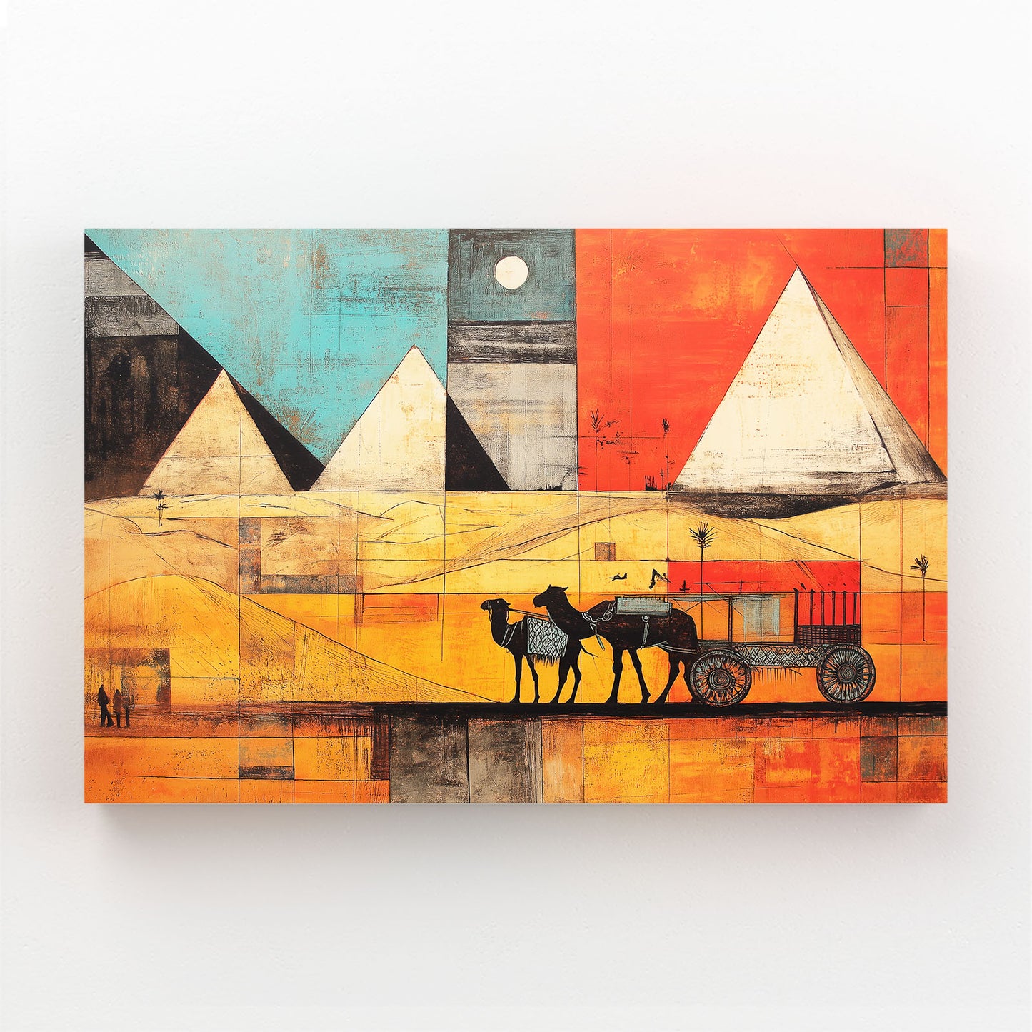Pyramid Caravan Gradient Egyptian Canvas – pyramid caravan gradient egyptian canvas print
