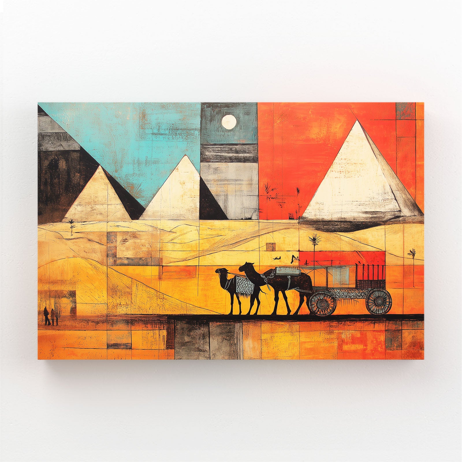 Pyramid Caravan Gradient Egyptian Canvas – pyramid caravan gradient egyptian canvas print