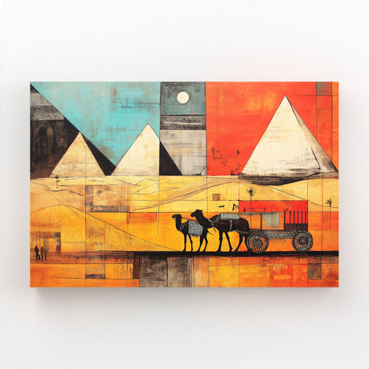 Pyramid Caravan Gradient Egyptian Canvas – pyramid caravan gradient egyptian canvas print