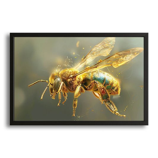 Radiant Bee Art – canvas print on white background