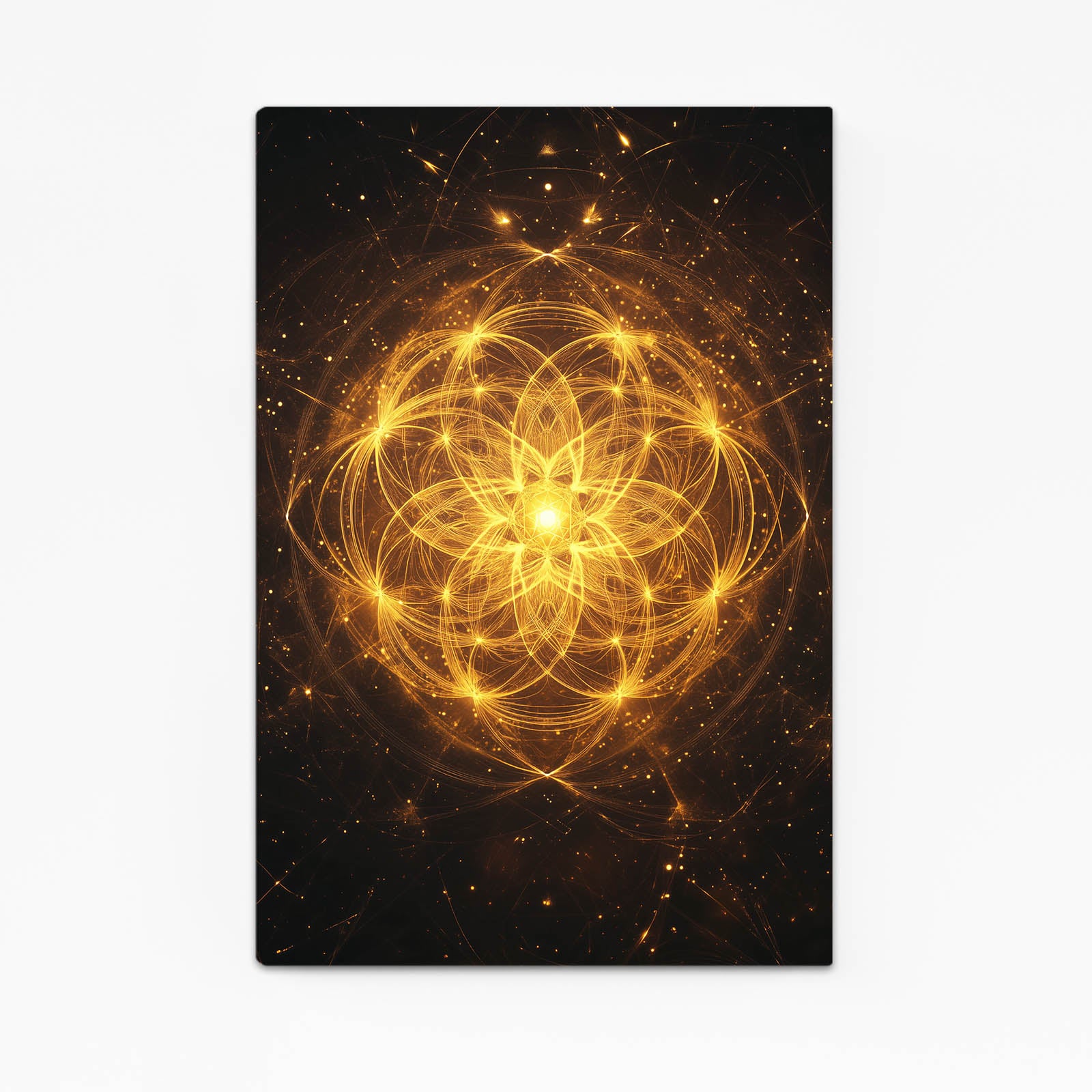 Radiant Cosmic Mandala Flower Of Life Wall Decor – radiant cosmic mandala flower of life canvas print