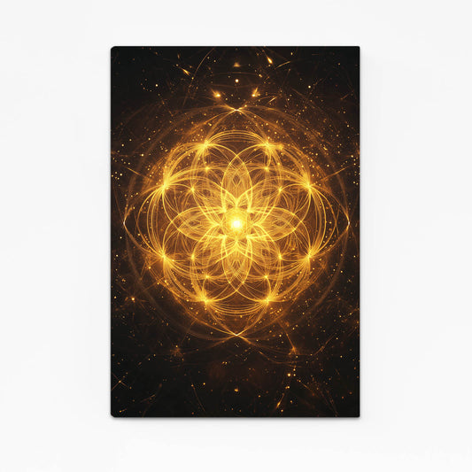 Radiant Cosmic Mandala Flower Of Life Wall Decor – radiant cosmic mandala flower of life canvas print