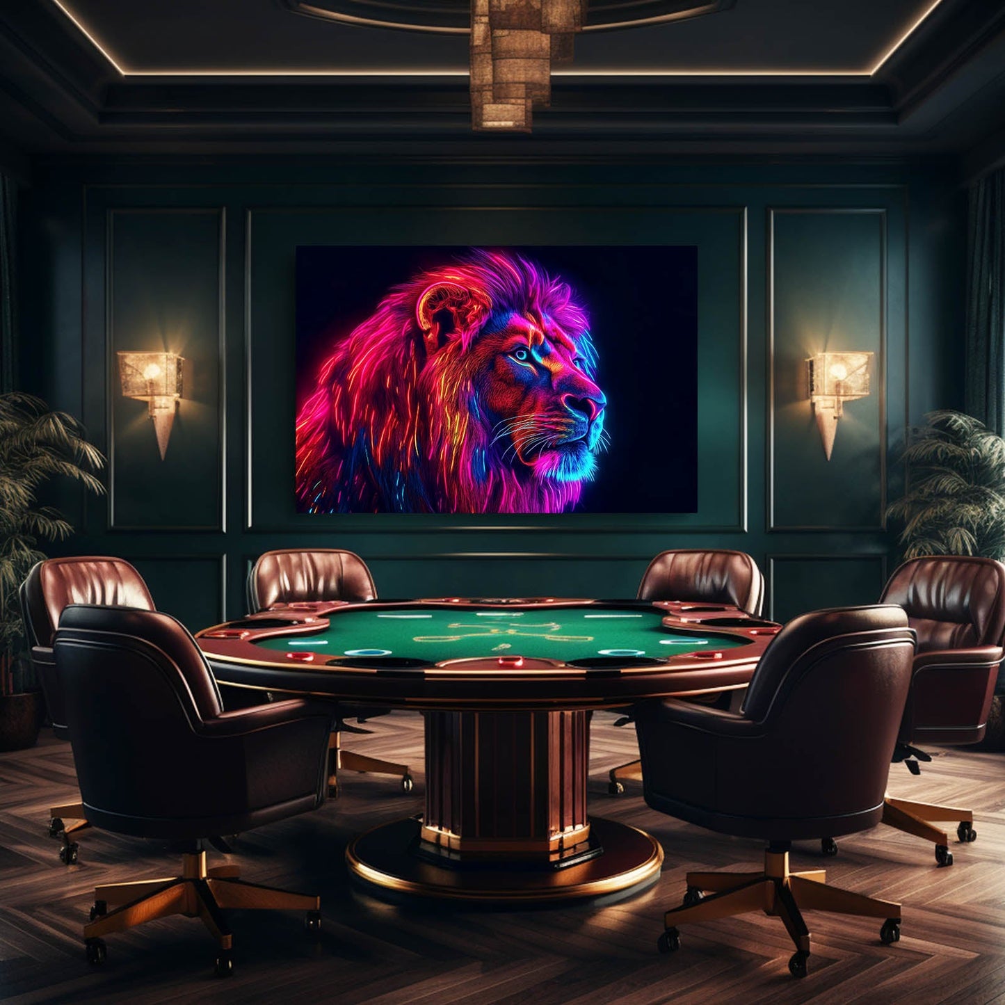 Radiant Lion Wall Art