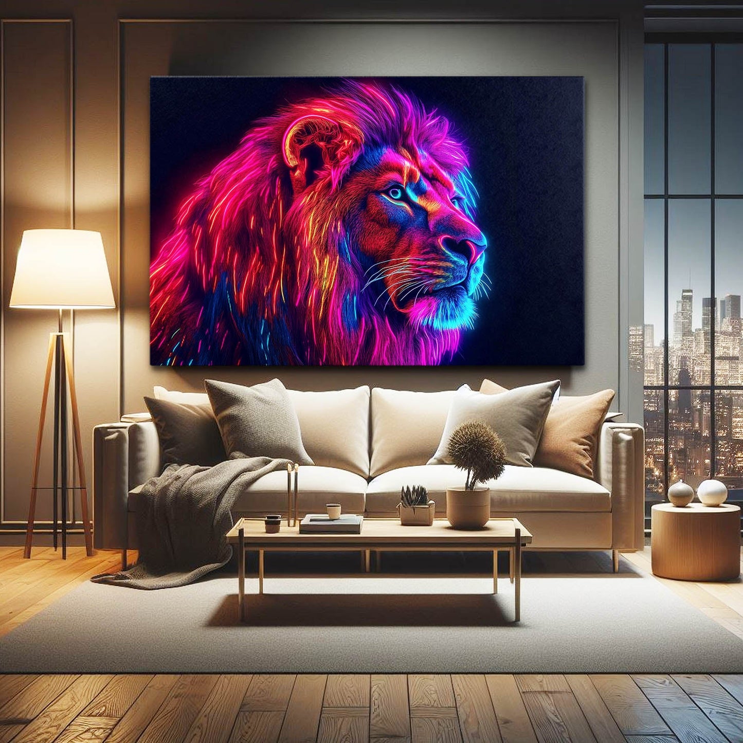 Radiant Lion Wall Art