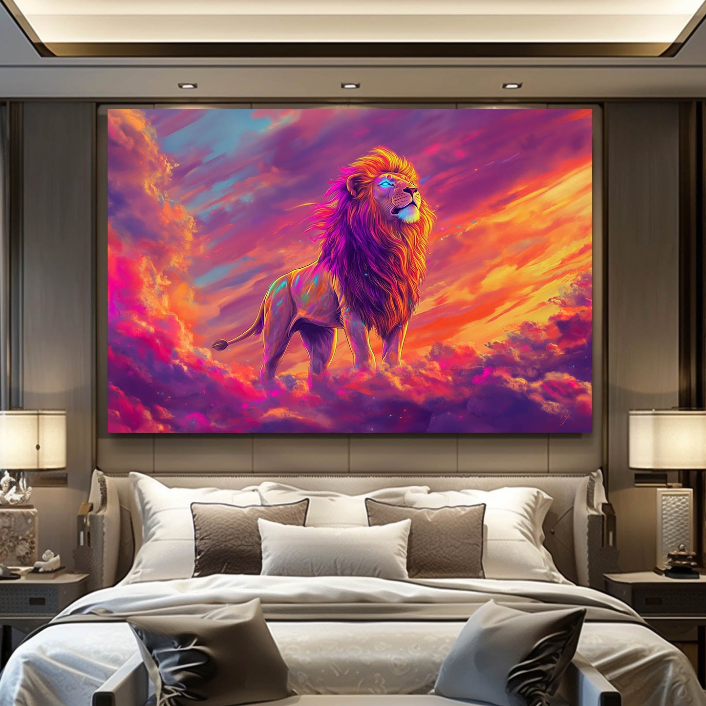 Radiant Majesty Lion Art