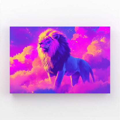 Radiant Sky Lion Canvas
