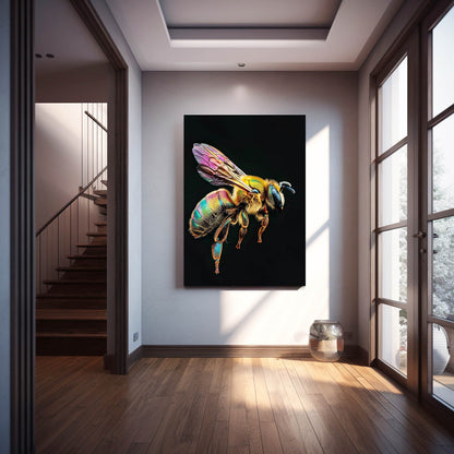 Rainbow Bee Art
