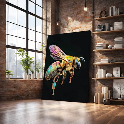 Rainbow Bee Art