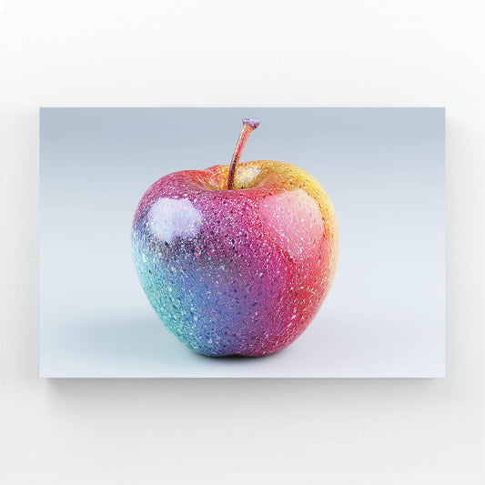 Rainbow Dew Apple Art – rainbow dew apple canvas print