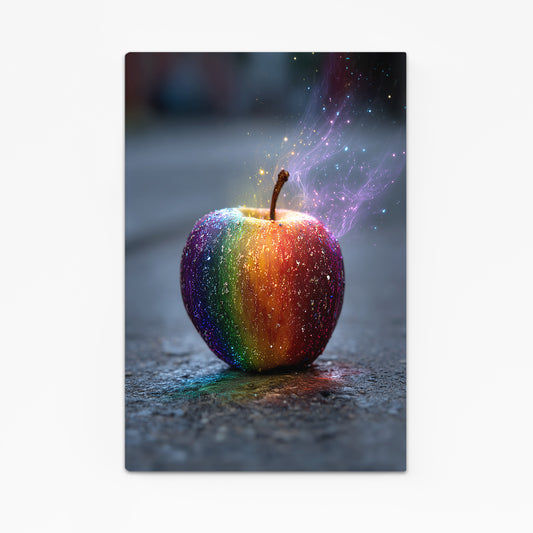 Rainbow Smoke Apple Art – rainbow smoke apple canvas print